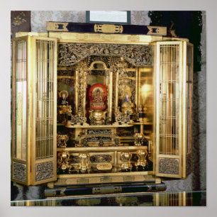 Butsudan shrine from a Damio's palace at Kyoto Poster