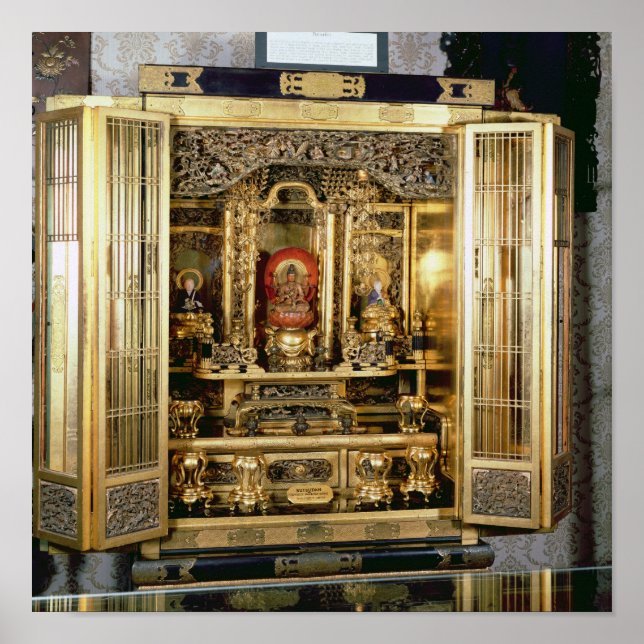 Butsudan shrine from a Damio's palace at Kyoto Poster (Front)