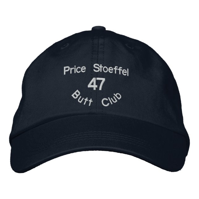 Butt Club Embroidered Baseball Cap (Front)