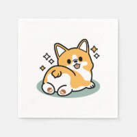 Butt First, Let's Nap – Cute Corgi Butt Cartoon