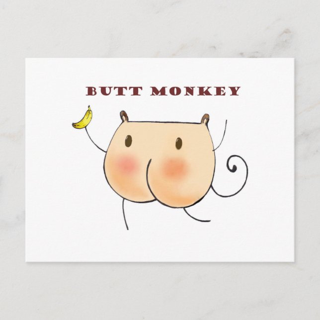 Butt Monkey Postcard (Front)