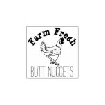 Butt Nuggets Egg Stamp at Zazzle