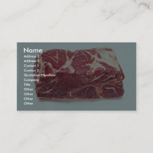 Butt pork roast business card