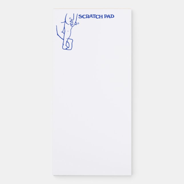 Butt Scratch Pad Magnetic Notepad (Front)