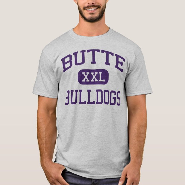 Butte - Bulldogs - High School - Butte Montana T-Shirt (Front)