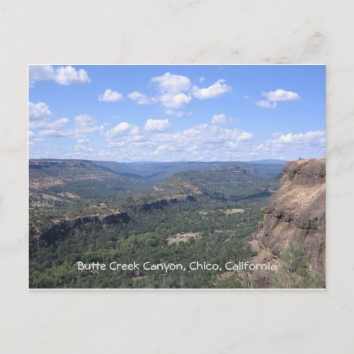 Butte Creek Canyon in Butte County California Postcard