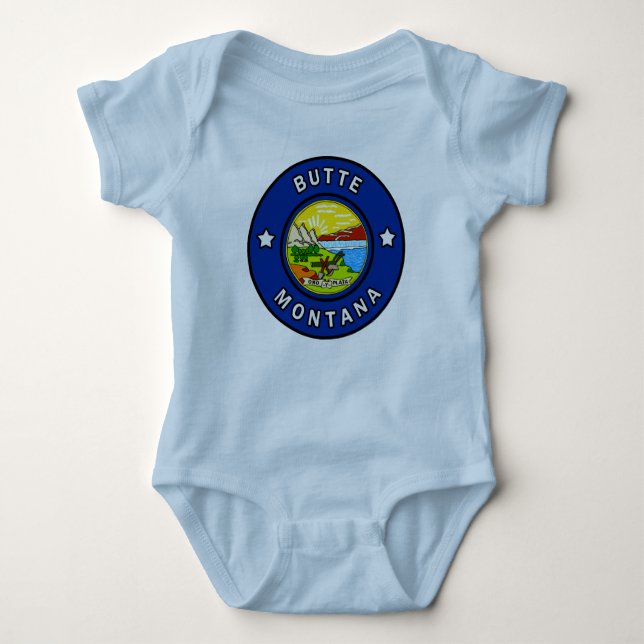 Butte Montana Baby Bodysuit (Front)