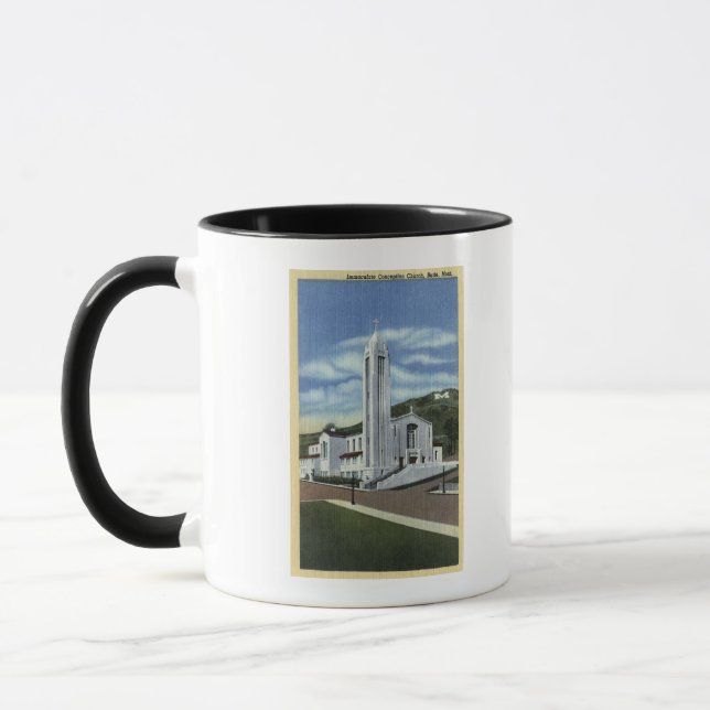 Butte, Montana - Immaculate Conception Church Mug (Left)
