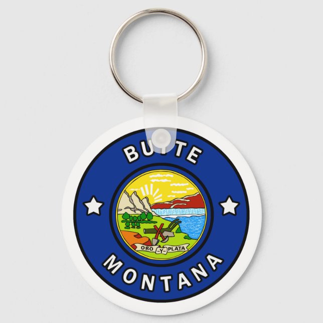 Butte Montana Keychain (Front)