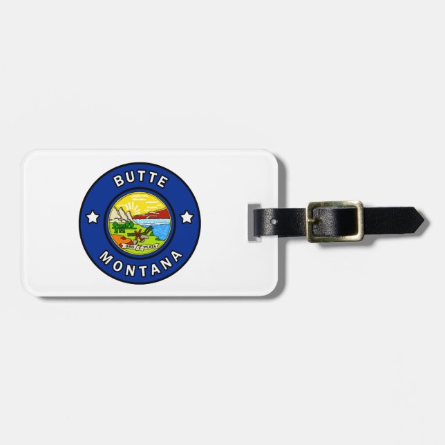 Butte Montana Luggage Tag (Front Horizontal)