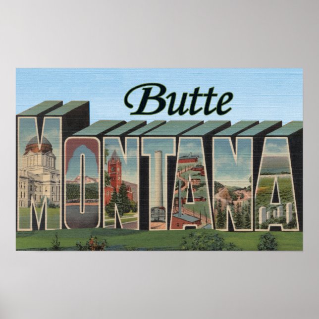 Butte, MontanaLarge Letter ScenesButte, MT 2 Poster (Front)