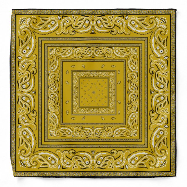 Butter and Black Bandanarama Bandana (Front)