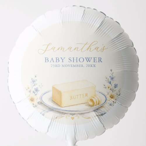 Butter Believe it Butter Baby Shower Balloon