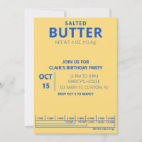 Butter Birthday Party Cooking party
