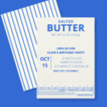 Butter Birthday Party Cooking party Invitation<br><div class="desc">Join us for a buttery birthday bash with our Butter Birthday Party Cooking Party Invitation. This fun and festive invitation feature a whimsical design of melting butter, setting the tone for a deliciously entertaining cooking party. Whether you're a seasoned chef or just enjoy whipping up tasty treats, this invitation is...</div>