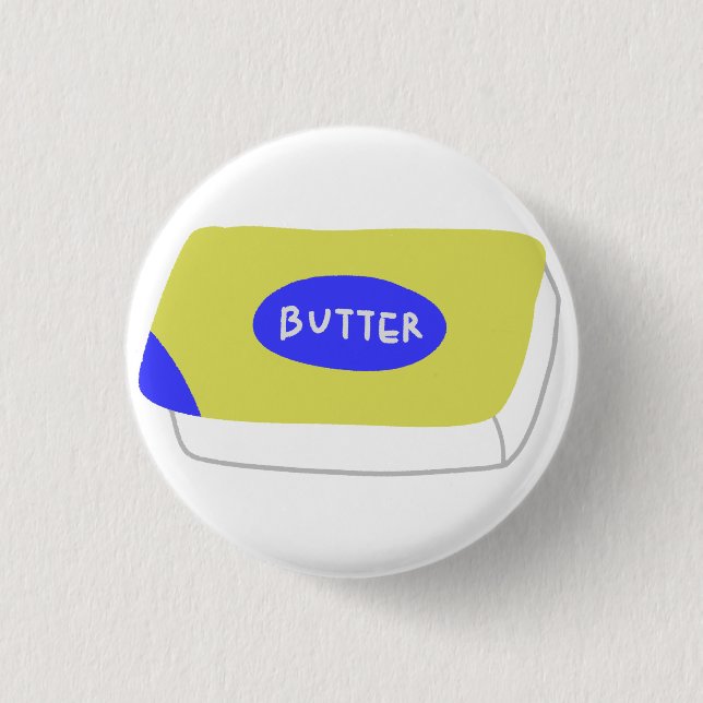 Butter Block Baking Enthusiast Gift Button (Front)