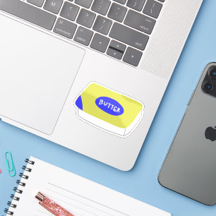 Butter Block Baking Enthusiast Gift Sticker