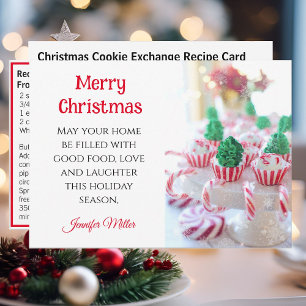 Butter Cookie Exchange Recipe Christmas Holiday Card