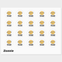 Funny food stickers, Zazzle