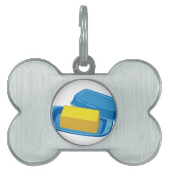 Butter Dish Pet Id Tag by Windmilldesigns at Zazzle