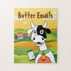 Butter Emails Political Humor Jigsaw Puzzle