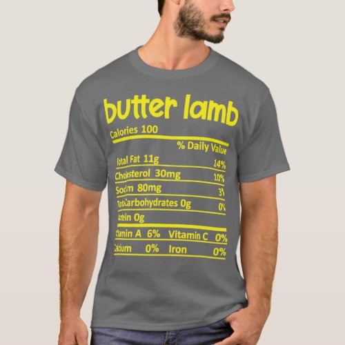 Butter Lamb Calories Nutrition  T_Shirt