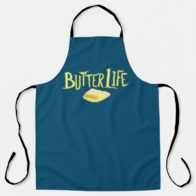 Butter Life Teal Apron (Front)