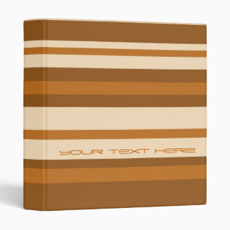 Butter Mint Stripe 'Your Text' binder