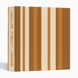 Butter Mint Stripe 'Your Text' binder long