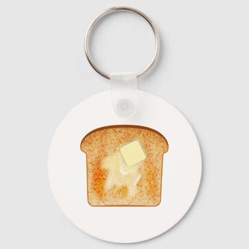 Butter on toast keychain