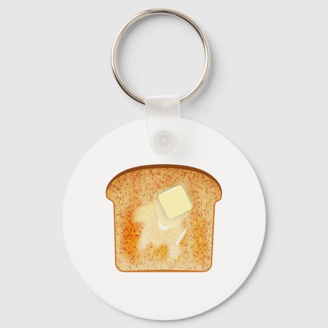 Butter on toast keychain (Front)
