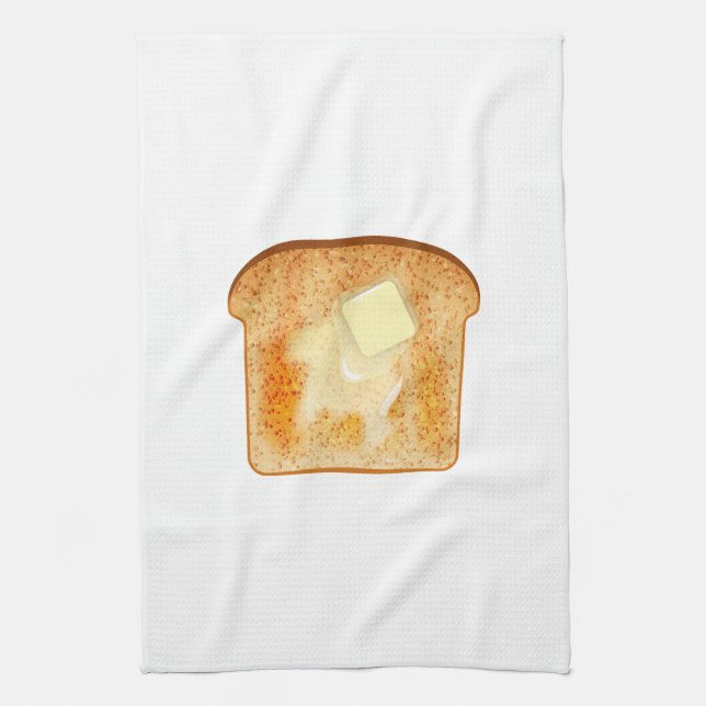 Butter on toast towel (Vertical)