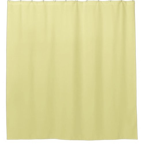 Butter Pastel Yellow Solid Color 2022 Trending Hue Shower Curtain