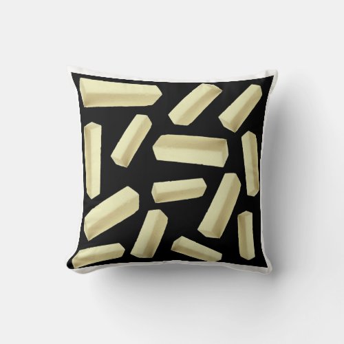 Butter pattern throw pillow