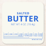 Butter  square paper coaster<br><div class="desc">Add a touch of whimsy to your kitchen or dining table with our Butter Beverage Coaster. This coaster features a delightful design of a pat of butter, perfect for adding a playful element to your decor. Whether you're enjoying a cup of coffee, tea, or your favorite beverage, this coaster is...</div>