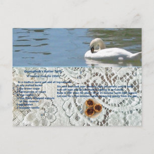 Butter Tart Recipe Postcard