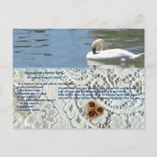 Butter Tart Recipe Postcard