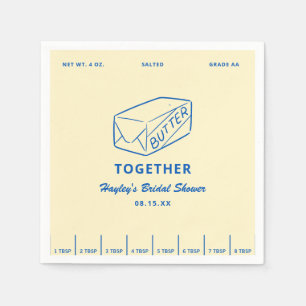 Butter Themed Butter Together Bridal Shower Napkins