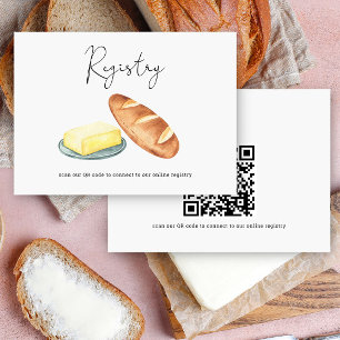 Butter Together Bridal - QR code for registry Enclosure Card