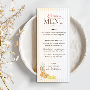 Butter Together Bridal Shower  Menu