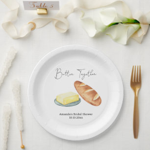 Butter Together Bridal Shower  Paper Plates