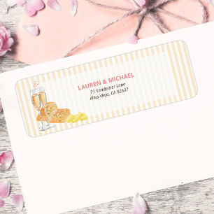 Butter Together Bridal Shower Return Address Label