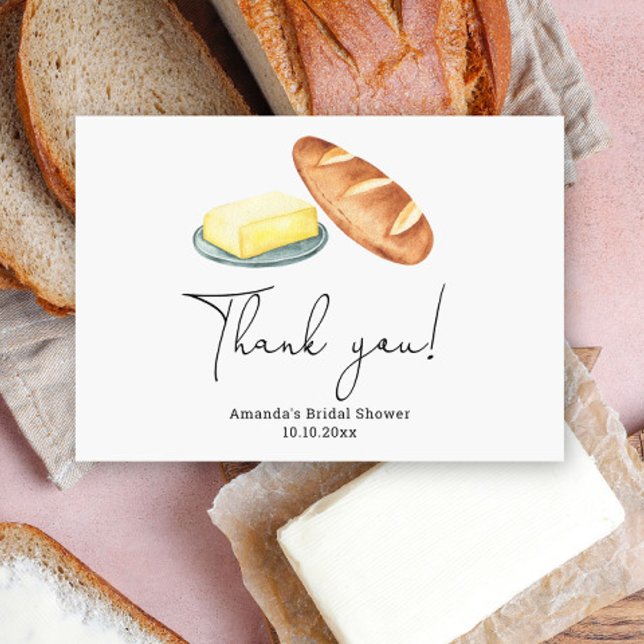 Butter Together Bridal Shower Thank you Card (Creator Uploaded)