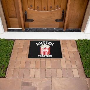 BUTTER Together Movie Popcorn Doormat