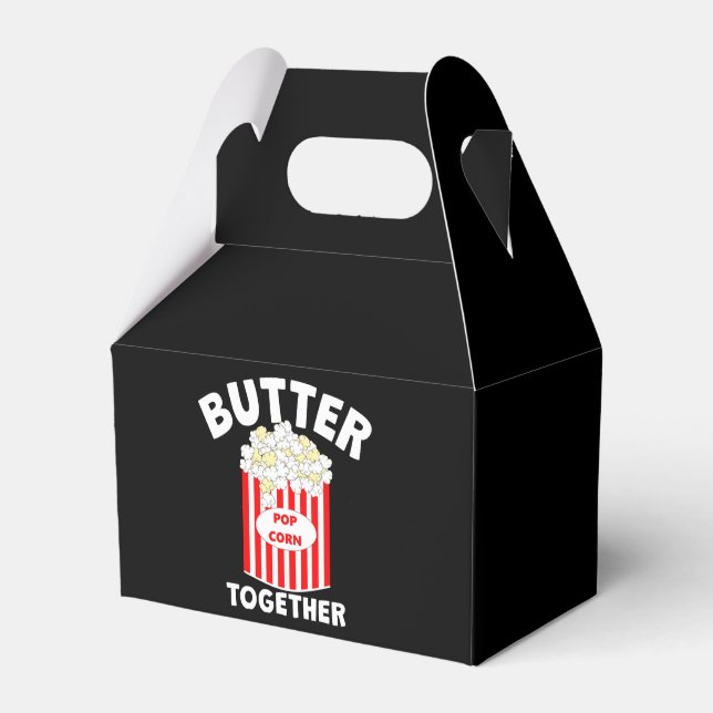 BUTTER Together Movie Popcorn Favor Boxes (Front Side)