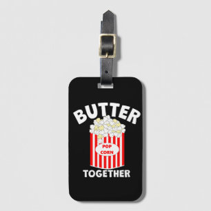 BUTTER Together Movie Popcorn Luggage Tag