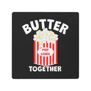BUTTER Together Movie Popcorn Metal Print
