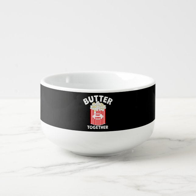 BUTTER Together Movie Popcorn Soup Mug (Front)