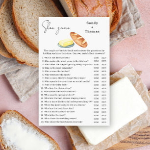 Butter together - Shoe game bridal shower game