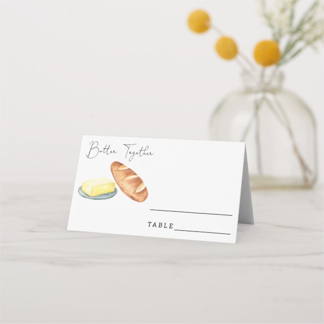 Butter together - Wedding place cards (Front)
